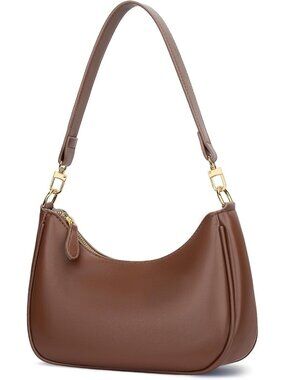 Women's Bag Chocolate Leather Cute Hobo Shoulder Handbags Clutch Stylish Purse